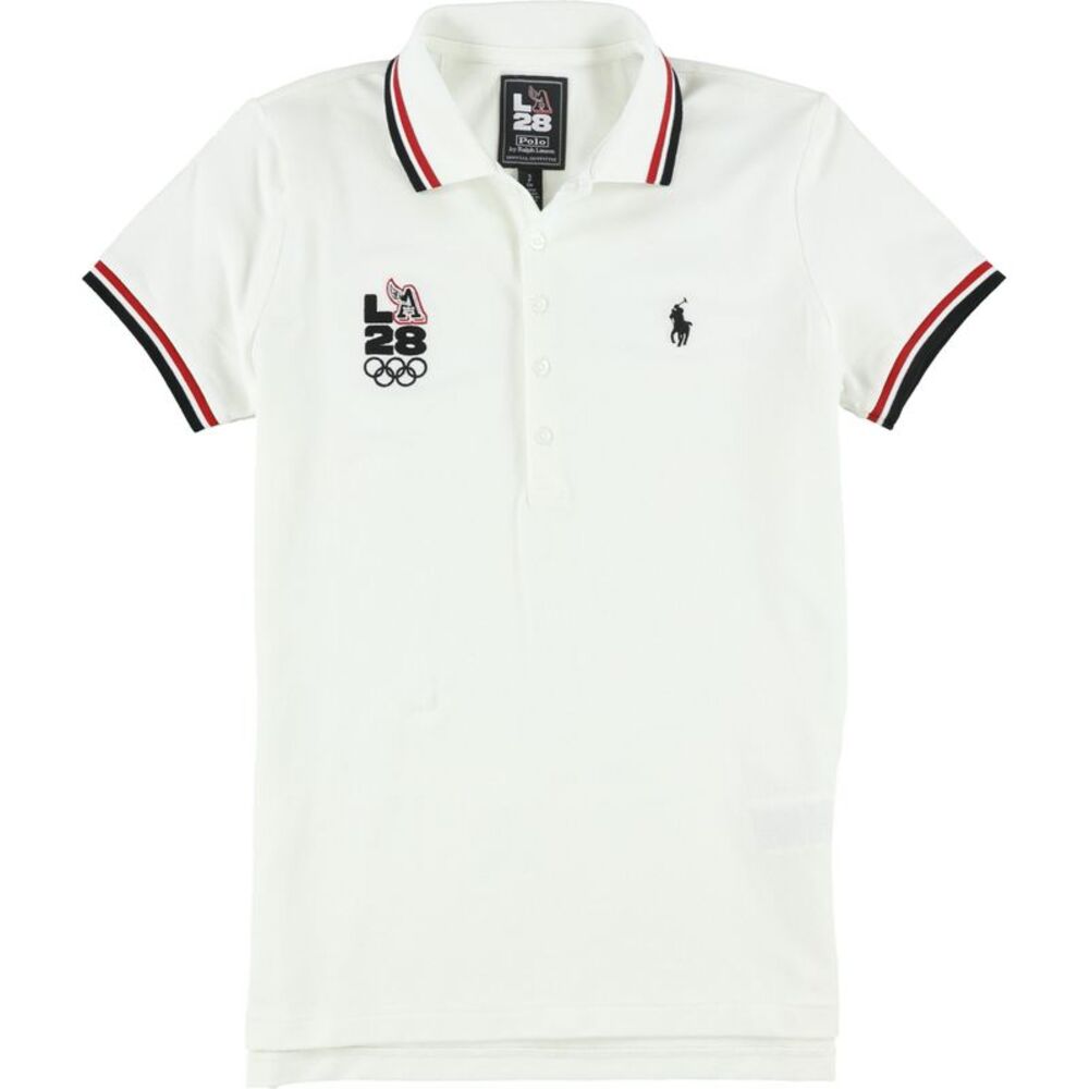 Ralph Lauren Womens LA28 Olympic Mesh Polo Shirt, NWT